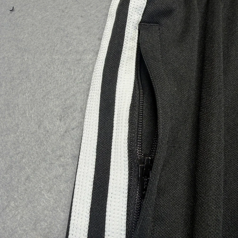 Adidas Tiro Mens Black White Climalite Tapered Athletic Track Pants Size M 32x30